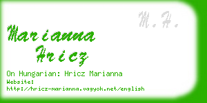 marianna hricz business card